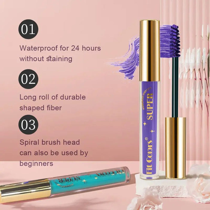 Set de 6 mascaras de pestañas impermeables resistentes de distintos colores - Quierox - Tienda Online