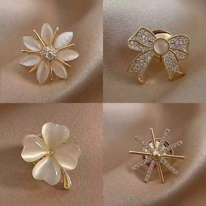 Set de 6 piezas de broches de cuello y puño para damas versátiles antideslizantes - Quierox - Tienda Online