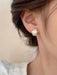 Set de 6pcs de aretes de perla con diseño de ojo de gato con superficie lisa - Quierox - Tienda Online
