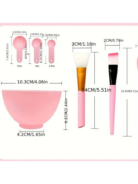 Set De 7 Piezas De Tazones Para Mezclar Mascarillas Faciales - Quierox - Tienda Online