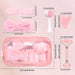 Set de 7 piezas rosa para la limpieza facial - Quierox - Tienda Online