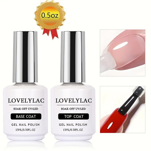 Set de esmaltes de uñas transparentes con base extraíble - Quierox - Tienda Online