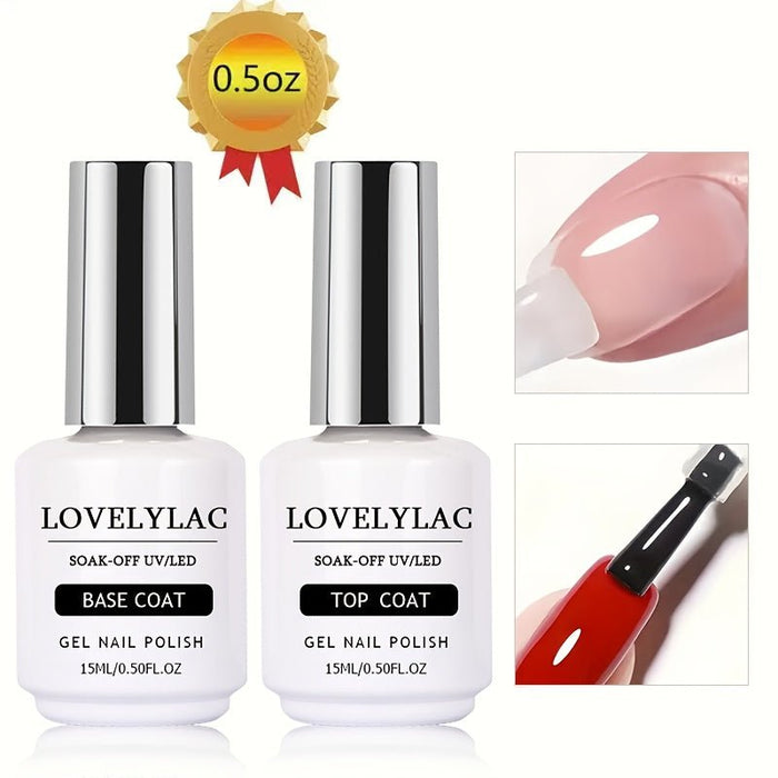 Set de esmaltes de uñas transparentes con base extraíble - Quierox - Tienda Online