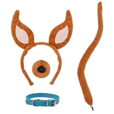 Set De Orejas Y Cola De Perro Hodrme De Peluche Marrón Para Niños - Quierox - Tienda Online