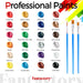 Set de pinturas acrílicas Fantastory de 12 ml y 24 colores con 3 pinceles - Quierox - Tienda Online