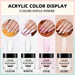 Set de Polvo para Uñas Acrílicas GELHR - 4 Colores (Transparente, Rosa, Blanco, Nude) - Quierox - Tienda Online