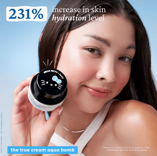 Set dúo de crema hidratante para ojos y crema hidratante belif Hello Kitty Aqua Bomb (1.35 fl oz, 2 unidades) - Quierox - Tienda Online