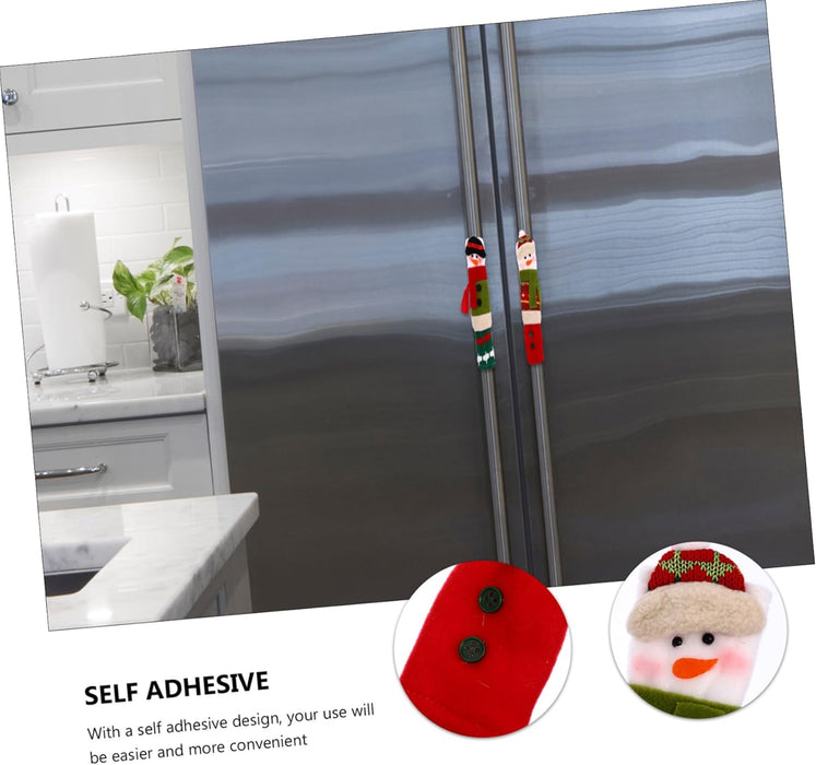 Set navideño de 3 protectores decorativos para pomo de refrigerador - Quierox - Tienda Online