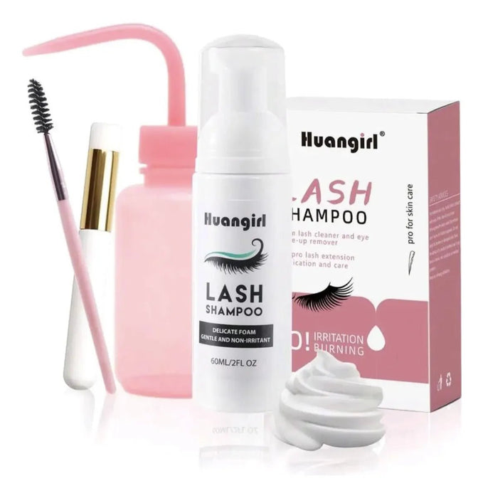 Shampoo Para Pestañas + Dispensador Agua + Cepillo - Quierox - Tienda Online
