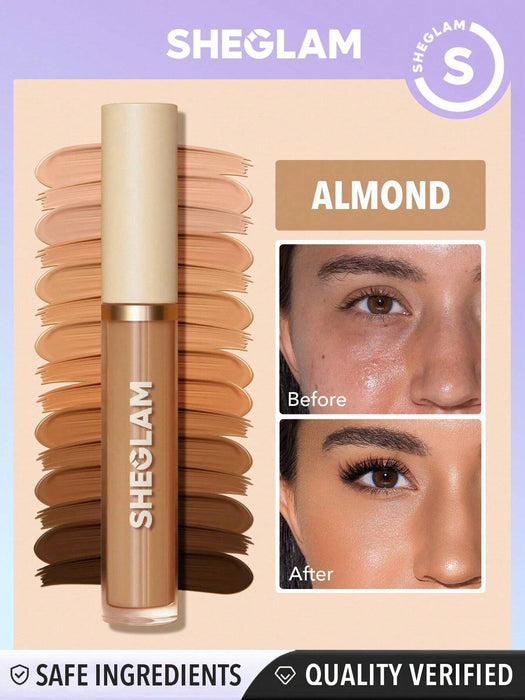 SHEGLAM Corrector de cobertura total de 12 horas - Corrector líquido mate almendra - Quierox - Tienda Online
