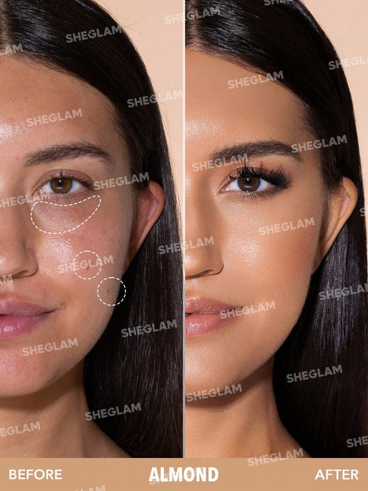 SHEGLAM Corrector de cobertura total de 12 horas - Corrector líquido mate almendra - Quierox - Tienda Online