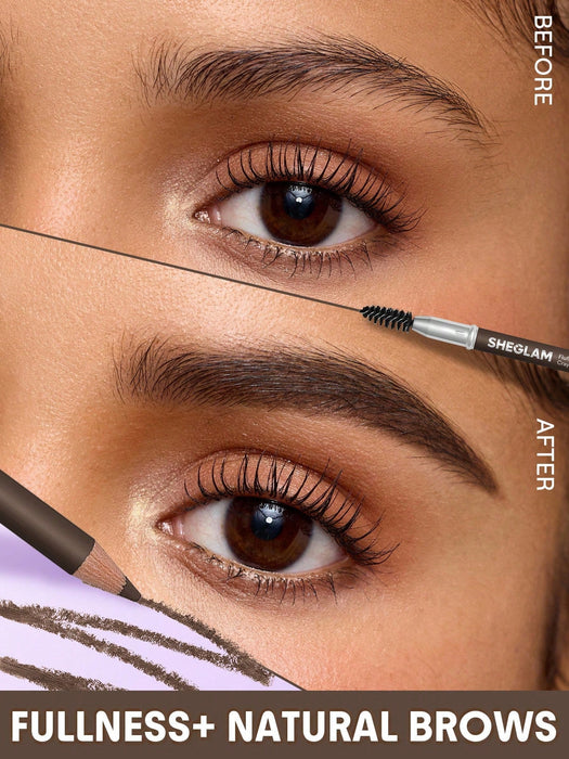 SHEGLAM Fluff Line Lápiz de cejas - Chocolate, Pintura Facial - Quierox - Tienda Online