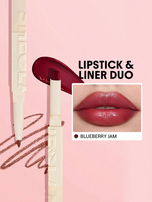 SHEGLAM Glam 101 Labial y Delineador Transparente con Color - Blueberry Jam - Quierox - Tienda Online