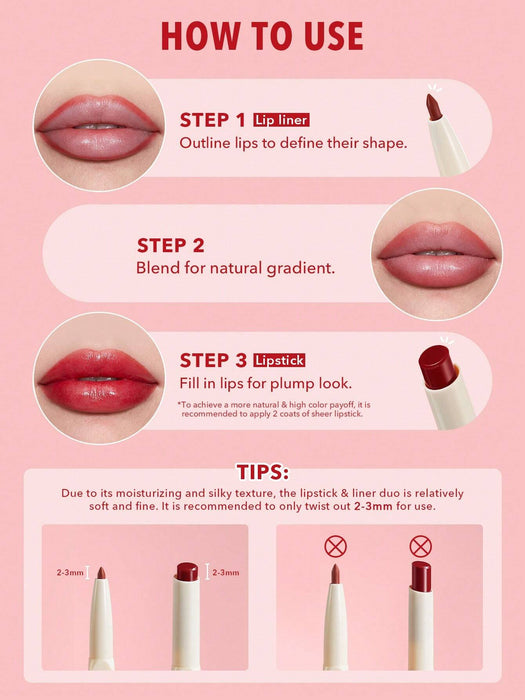 SHEGLAM Glam 101 Labial y Delineador Transparente con Color - Blueberry Jam - Quierox - Tienda Online