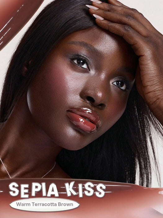 SHEGLAM Glass Lock Air Brillo Labial-Sepia Kiss - Quierox - Tienda Online