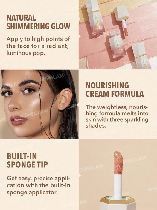 SHEGLAM Glow Bloom Iluminador en gel cremoso Vanilla Frost - Quierox - Tienda Online