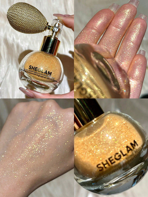 SHEGLAM Go Go Glow Spray Corporal Iluminado con Purpurina Dorada Acabado Brillante - Quierox - Tienda Online
