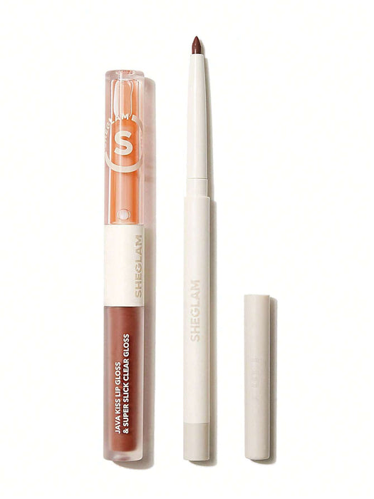 SHEGLAM Haute Cocoa Lip Set 3-In-1 Maquillaje de labios Brillo labial voluminizador - Quierox - Tienda Online