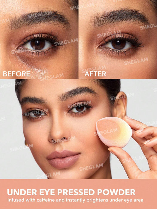 SHEGLAM Insta - Ready Face & Under Eye Setting Powder Duo - Smooth Sand 2 en 1 - Quierox - Tienda Online