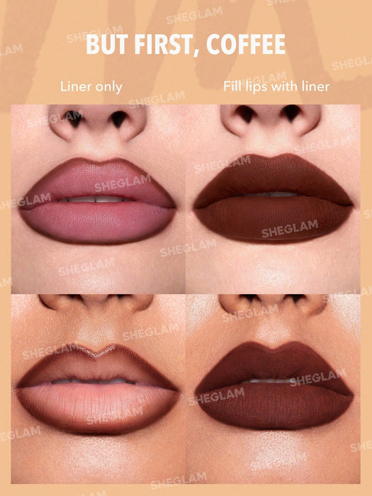 SHEGLAM Juego de 3 delineadores de labios So Lippy-Espresso Kisses - Quierox - Tienda Online