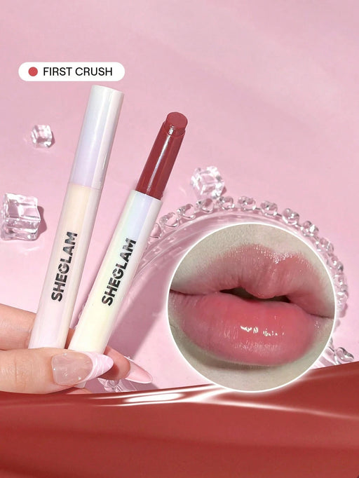 SHEGLAM Pout - Perfect Shine Lip Plumper - First Crush Brillo labial sólido hidratante - Quierox - Tienda Online
