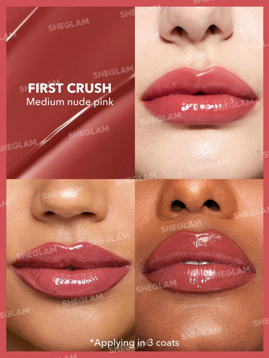 SHEGLAM Pout - Perfect Shine Lip Plumper - First Crush Brillo labial sólido hidratante - Quierox - Tienda Online