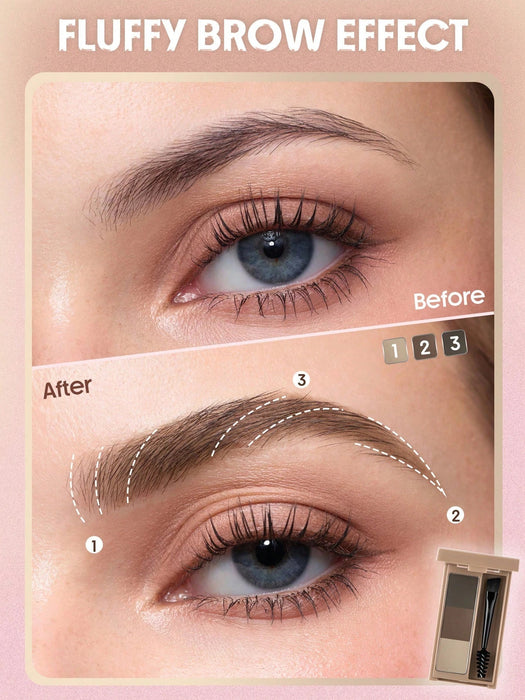 SHEGLAM Puff Paleta para Cejas - Brown Marca Belleza Maquillaje Maquullaje Cosmética - Quierox - Tienda Online
