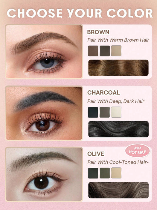 SHEGLAM Puff Paleta para Cejas - Brown Marca Belleza Maquillaje Maquullaje Cosmética - Quierox - Tienda Online