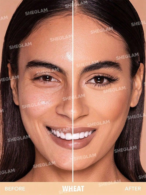 SHEGLAM Skin - Focus Base de maquillaje en polvo de alta cobertura - Quierox - Tienda Online
