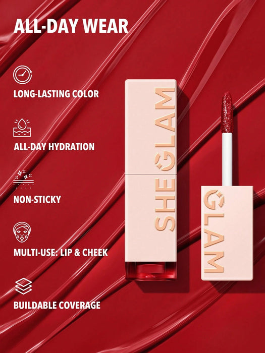 SHEGLAM Take A Hint Lip Tint - Llamada de atención Brillo labial de larga duración - Quierox - Tienda Online