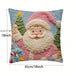 SHEIN 1 almohada decorativa rosa con estampado digital de Papá Noel - Quierox - Tienda Online