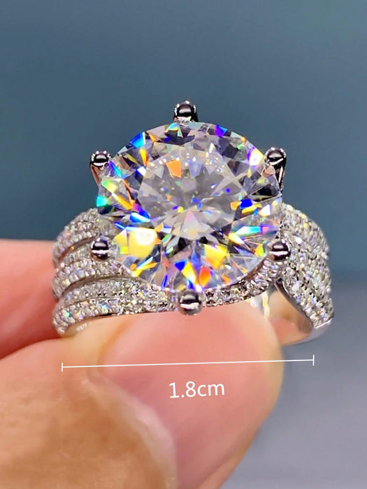 Shein 1 anillo de lujo de seis garras, moderno y clásico estilo europeo - Quierox - Tienda Online