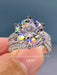Shein 1 anillo de lujo de seis garras, moderno y clásico estilo europeo - Quierox - Tienda Online