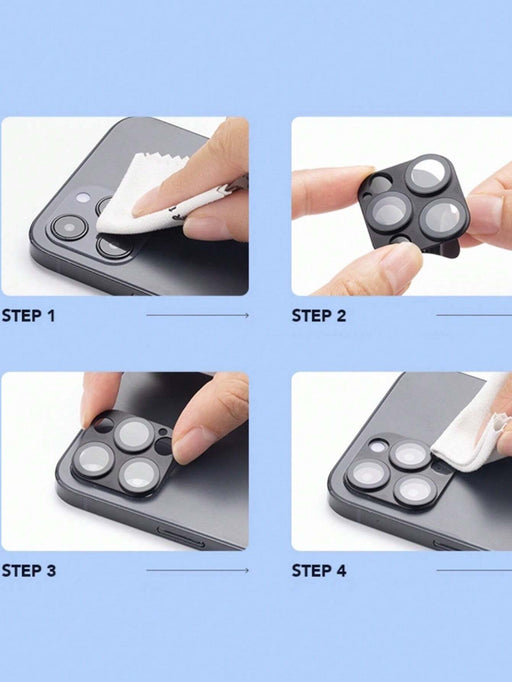 Shein 1 anillo protector de lente de cámara de teléfono con patrón iPhone 14 Pro - Quierox - Tienda Online