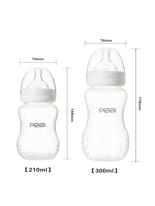 Shein 1 biberón de polipropileno mate para bebé, tetina de silicona suave y realista, 300ml - Quierox - Tienda Online