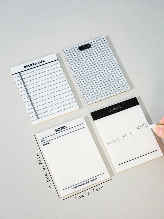 Shein 1 bloc de notas transparente con patrón de cuadrícula de 50 hojas resistente al agua - Quierox - Tienda Online