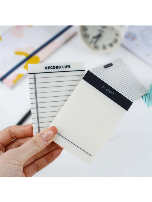 Shein 1 bloc de notas transparente con patrón de cuadrícula de 50 hojas resistente al agua - Quierox - Tienda Online