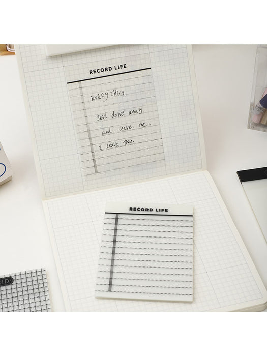 Shein 1 bloc de notas transparente con patrón de cuadrícula de 50 hojas resistente al agua - Quierox - Tienda Online