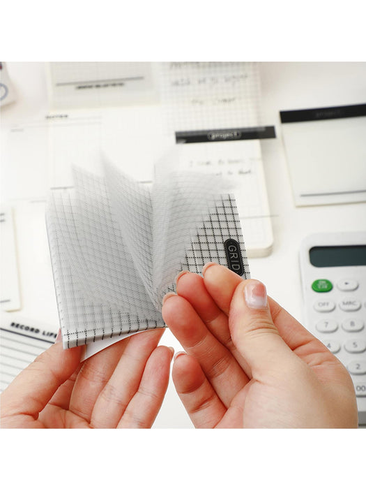 Shein 1 bloc de notas transparente con patrón de cuadrícula de 50 hojas resistente al agua - Quierox - Tienda Online