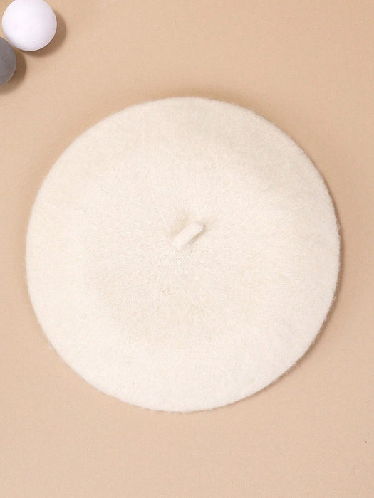 Shein 1 boina unisex de color liso para niños sin banda para el sudor, otoño/invierno - Quierox - Tienda Online