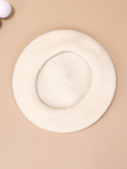 Shein 1 boina unisex de color liso para niños sin banda para el sudor, otoño/invierno - Quierox - Tienda Online