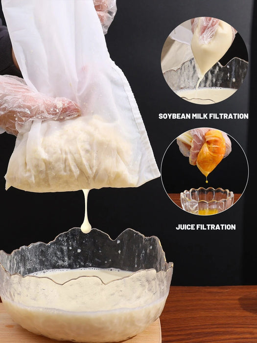Shein 1 bolsa coladora blanca, bolsa de malla de filtro de leche de poliamida minimalista - Quierox - Tienda Online