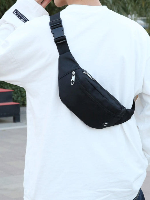 SHEIN 1 bolsa de pecho de nailon, bandolera, bolsa de cintura - Quierox - Tienda Online