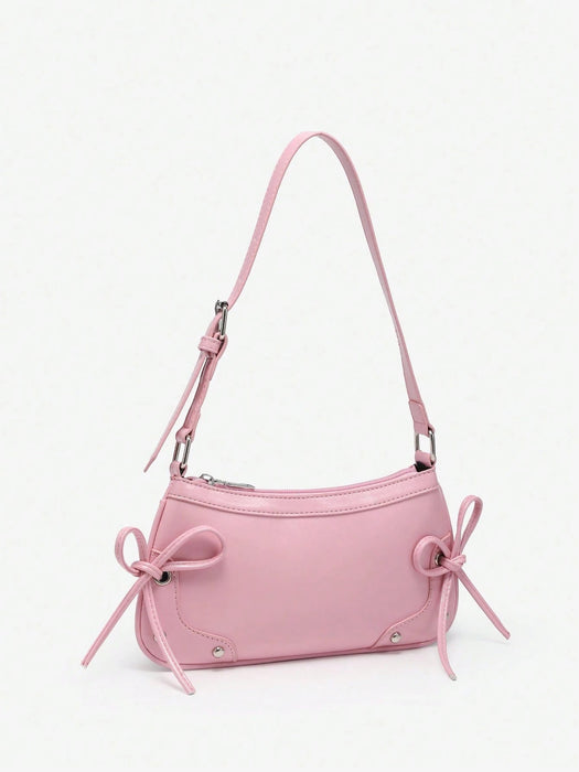 SHEIN 1 Bolso de mano moderno con lazo para mujer - Quierox - Tienda Online