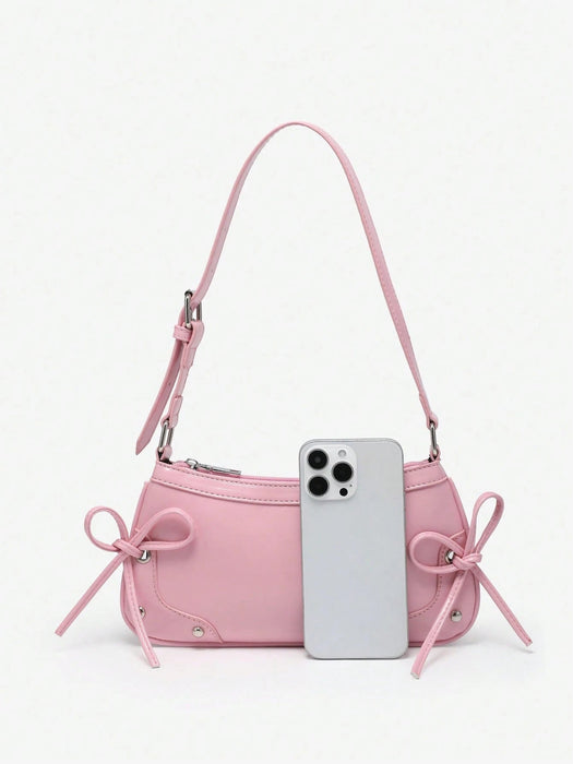 SHEIN 1 Bolso de mano moderno con lazo para mujer - Quierox - Tienda Online