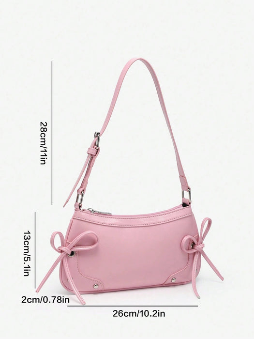 SHEIN 1 Bolso de mano moderno con lazo para mujer - Quierox - Tienda Online