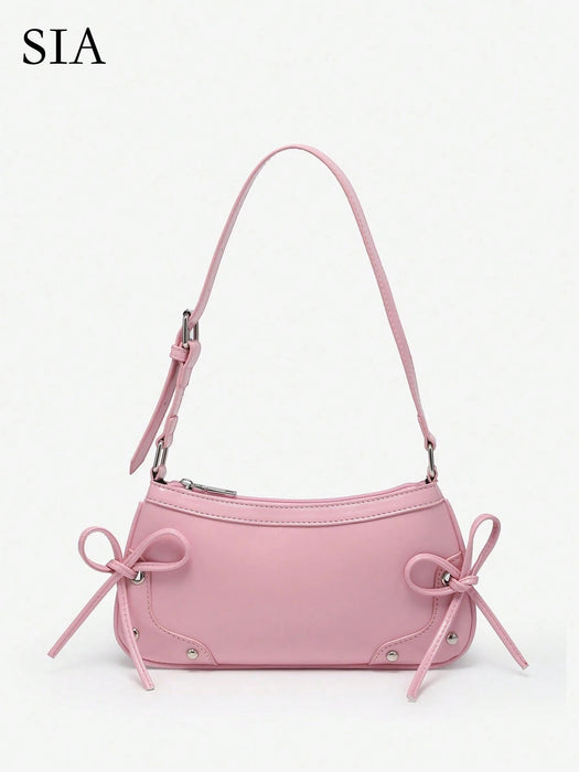 SHEIN 1 Bolso de mano moderno con lazo para mujer - Quierox - Tienda Online