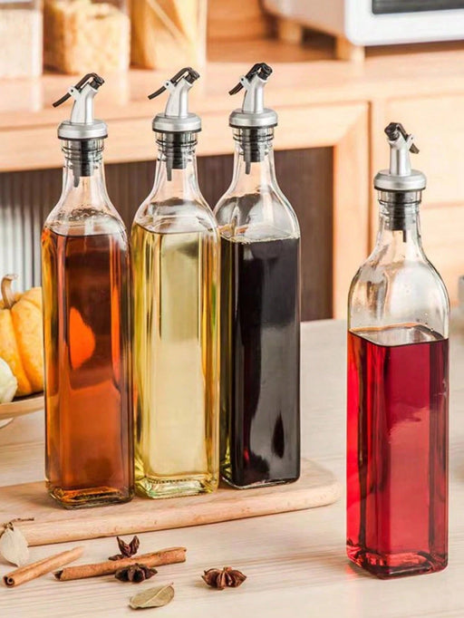 Shein 1 botella de aceite de vidrio a prueba de fugas. Recipiente de cocina resistente a la corrosión con tapa hermética de 250ml - Quierox - Tienda Online