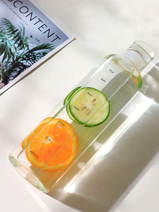 Shein 1 botella de agua de plástico transparente de 750 ml para actividades al aire libre y acampada - Quierox - Tienda Online
