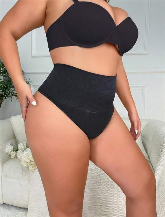 SHEIN 1 braguita de talle alto de talla grande, sin costuras, para mujer, cómoda, con micromoldeador - Quierox - Tienda Online